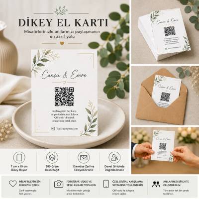 Dijital Hatıra Deposu + 60 Adet Dikey El Kartı - 3