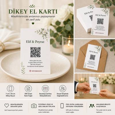 Dijital Hatıra Deposu + 60 Adet Dikey El Kartı - 4