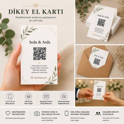 Dikey El Kartı - 10 Adet - 2
