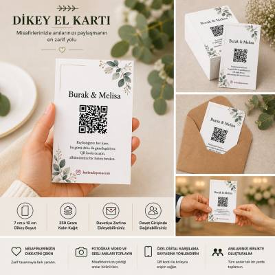 Dikey El Kartı - 10 Adet - 3